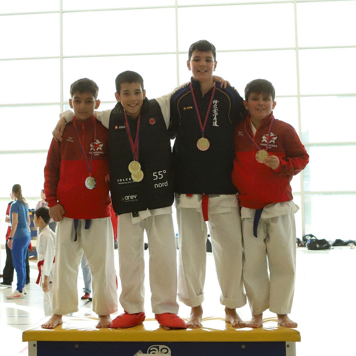 Colin McGuinness at the medal ceremony at the Junior Karate League in Windisch 2025 Colin McGuinness at the medal ceremony at the Junior Karate League in Windisch 2025