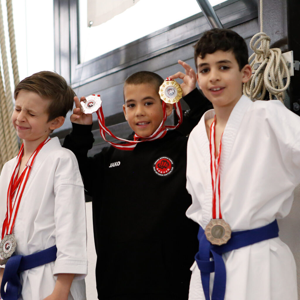 Colin McGuinness at the Junior Karate League in Liestal 2023 Colin McGuinness showing both his medals at the Junior Karate League in Liestal 2023