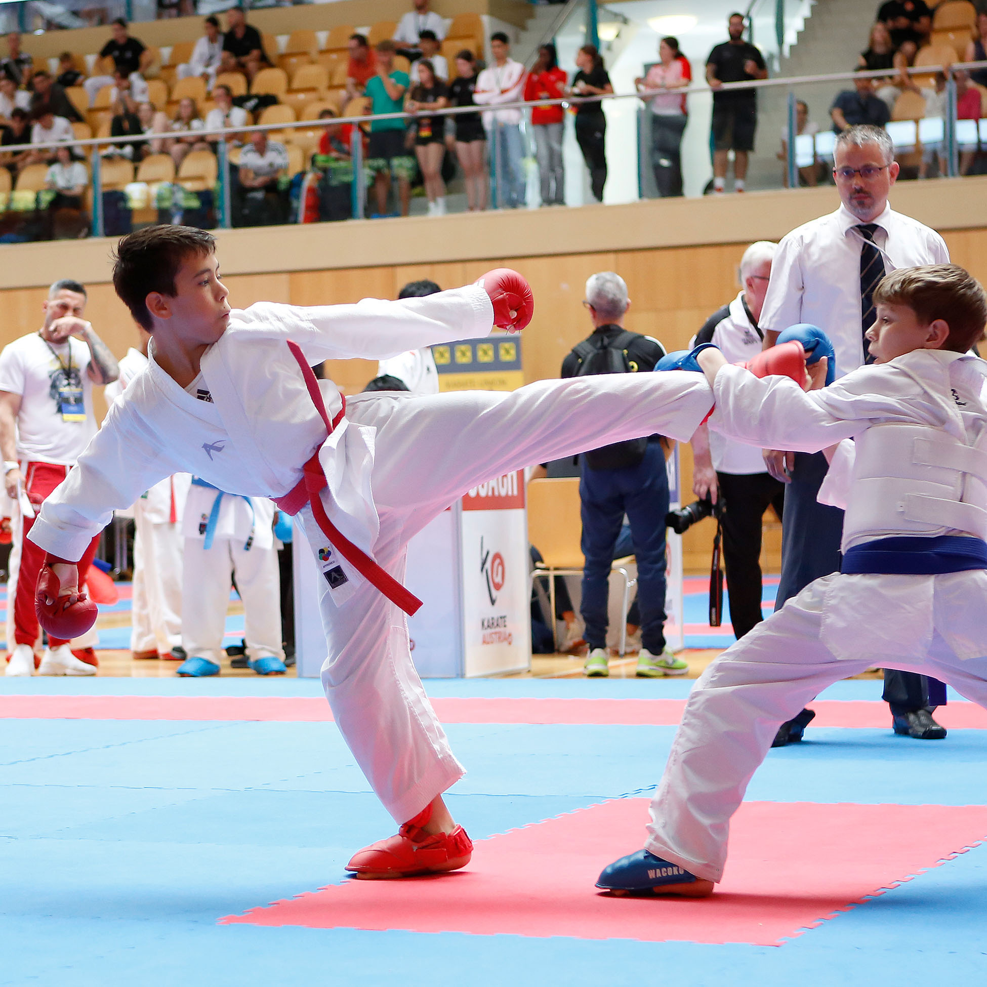 Colin McGuinness fighting at the Austrian Junior Open 2025 in Salzburg Colin McGuinness fighting at the Austrian Junior Open 2025 in Salzburg